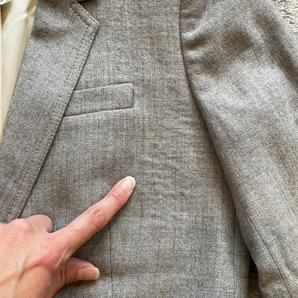 J Crew Schoolboy Blazer in Light Gray Wool Preppy Light Academia Sz 2 - Picture 12 of 14